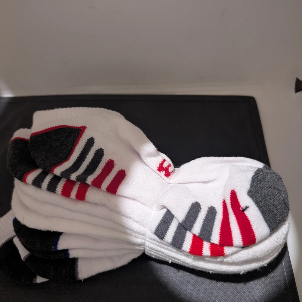 Men's White and Black Socks